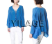 2015 dress factory Wholesale V neck plain chiffon blouse