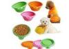 Folding Colorful Nontoxic unbreakable silicone pet bowl For Feeding Food