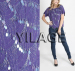 2015 dress factory recomend new brand women's wear loose purple bead blouse