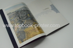 Print gold stamped fabric cover thread-bound hardcover book