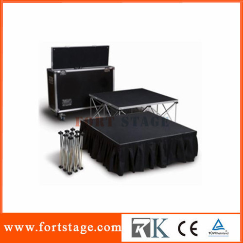 Hot sale portable stage with aluminium box