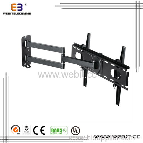 up to 37" with 180 degrees swivel+Tv wall mount bracket