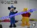 Plush Advertising Mascot Costume , Mickey And Winnie Mascot