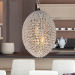 Egg shaped three-dimensional crystal ceiling pendant lamp for sale