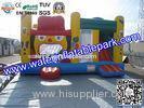 ODM Outdoor Inflatable Sport Games , PVC Inflatable House Bounce With Slide