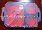 Food Grade Big Eco Silicone Collapsible Lunch Box For Kids With Customized Logo