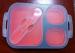 Food Grade Big Eco Silicone Collapsible Lunch Box For Kids With Customized Logo