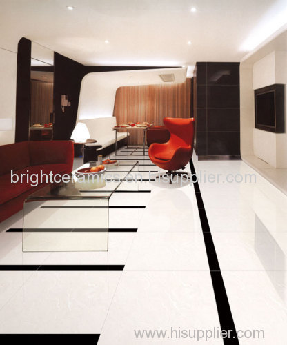 Full body super white polished tile in Foshan