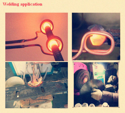 Carbide tip induction soldering welding brazing machine