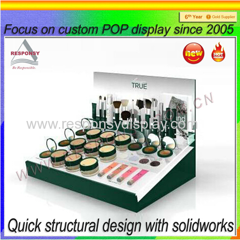 POP new shopping mall retail store acrylic countertop makeup display stand