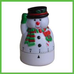 60Minutes Mechanism Christmas Snowman Kitchen Timer