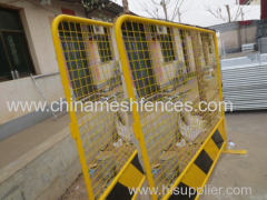 Construction site temporary fence barrier