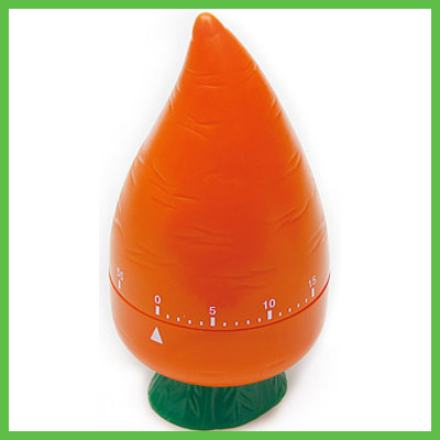 Plastic Mechanism Carrot Kitchen Timer