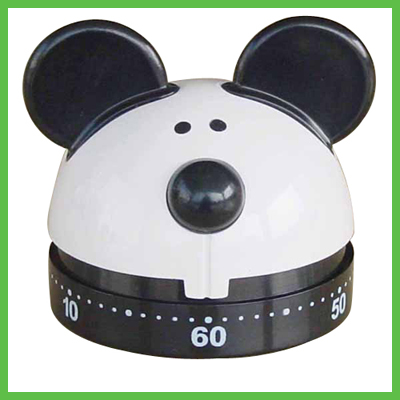 60 minutes Plastic Mechanism Cartoon Mouse Kitchen Timer