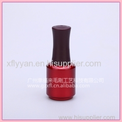 UV nail gel polish use glass bottle with cap and flat brush