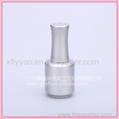 UV nail gel polish use glass bottle with cap and flat brush