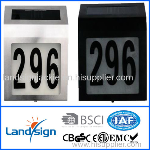 Cixi landsign solar house number lamp