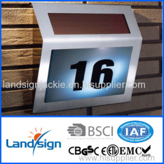 Cixi landsign solar powered house number light