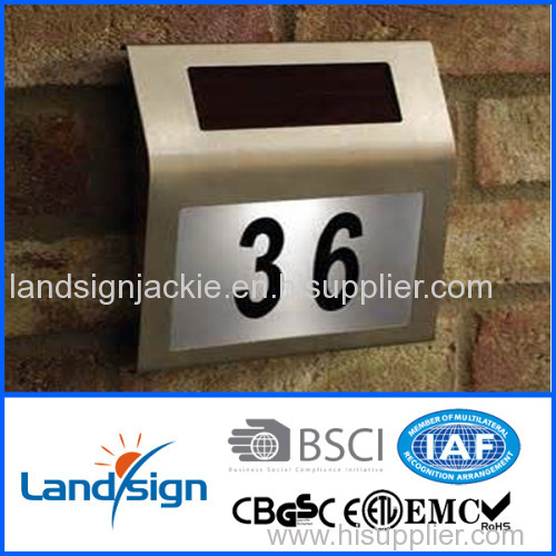 Cixi landsign solar house number light for outdoor