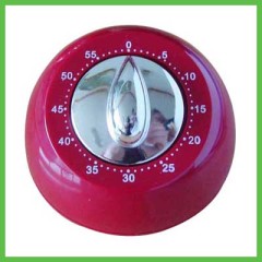 Plastic Mechanism Round Table Clock Kitchen Timer