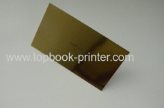 Gold foil plus ivory board Peacebird invitation card design or printing