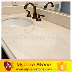 wholesale crema marfil countertop, marble vanity top, cheap bathroom top