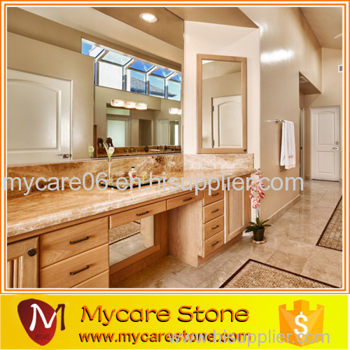 2015 hot sale crema marfil marble countertop with fashion design