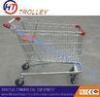 Unfolded Wire Shopping Trolley Shopping Cart Zinc Coated Surface Treatment