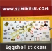 Graffiti printing eggshell stickers