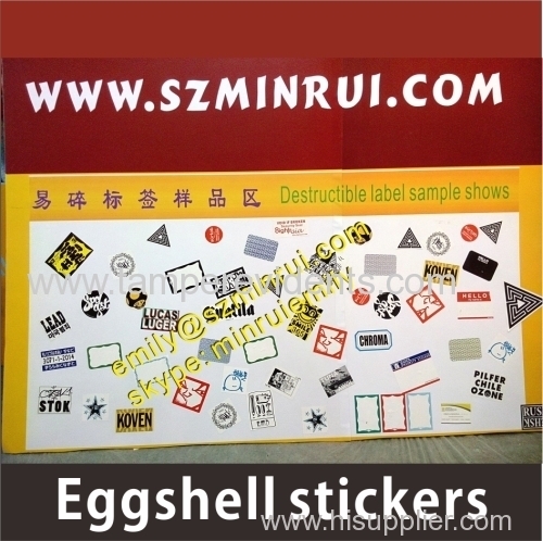 Graffiti printing eggshell stickers