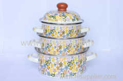 Forging Enamel Cookware Set With Full Design