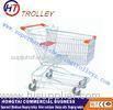 Four Wheels Steel Wire Shopping Trolley Supermarket Shopping Trolley Cart