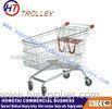 Large Steel Wire Shopping Trolley Shopping Trolley Cart European Style Unfolded