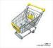 Metal Retail Shop Equipment / Mini Supermarket Shopping Trolley With Baby Seat