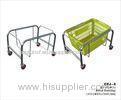 Small Basket Stand Retail Shop Equipment / Grocery Shopping Trolley Cart