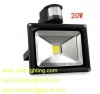 20W PIR sensor LED flood light with motion detector