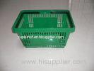 Flexible Green Plastic Shopping Basket With Capacity 13KGS 420x290x220mm