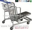 Heavy Duty Folding Warehouse Trolley With 4x5 Inch Swivel PU Wheel