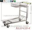 Supermarket Shopping Warehouse Flat Cargo Trolley Heavy Duty , 50KGS For Upper Platform