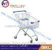 Chrome Coated Showroom Grocery Store Shopping Carts 210L 240L