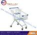 Chrome Coated Showroom Grocery Store Shopping Carts 210L 240L