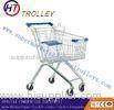 Walmart Steel Wire Grocery Store Shopping Cart With Custom Logo European Style