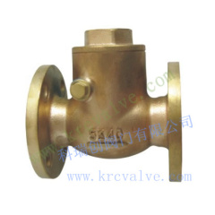 JIS MARINE 5K SWING CHECK VALVE F7371 BRONZE