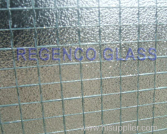 Wired Glass patterned glass figured glass safety glass decorative glass