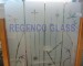 Acid Etched Patterned Glass acid etched glass pattern glass figure glass decorative glass