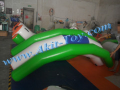 Kids funny single inflatable water seesaw for water park game