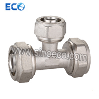 Nickel Plated Brass Tee Pipe Fittings