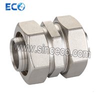 Nickel Plated Brass Pipe Fitting Equal Straight Union