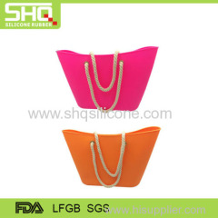 Fashionable silicone lady handbag