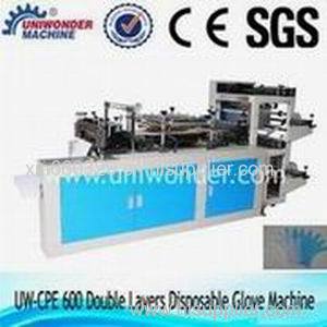 Cpe Double Layers Disposable Glove Making Machine